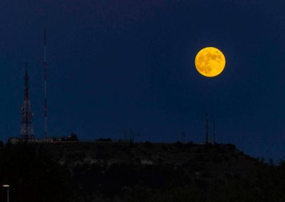 fotografía de la luna llena desde Valladolid